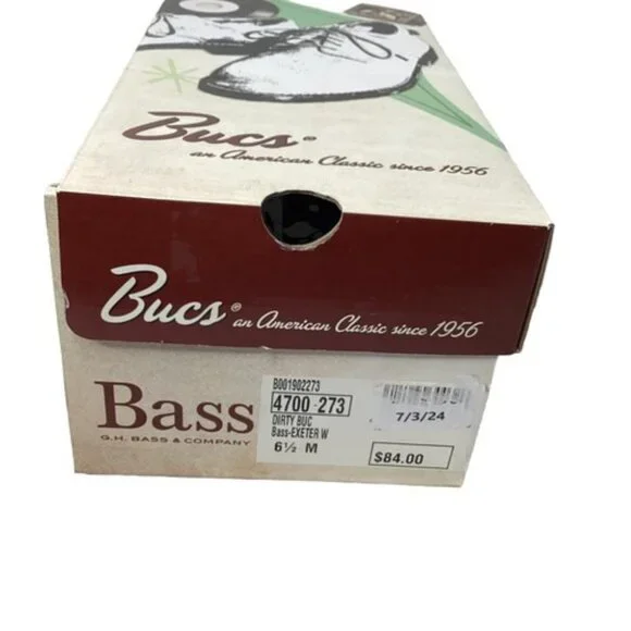 Vintage G.H. Brass "Bucs" Suede Oxford Shoes with Original Box Lace Up - Picture 7 of 9